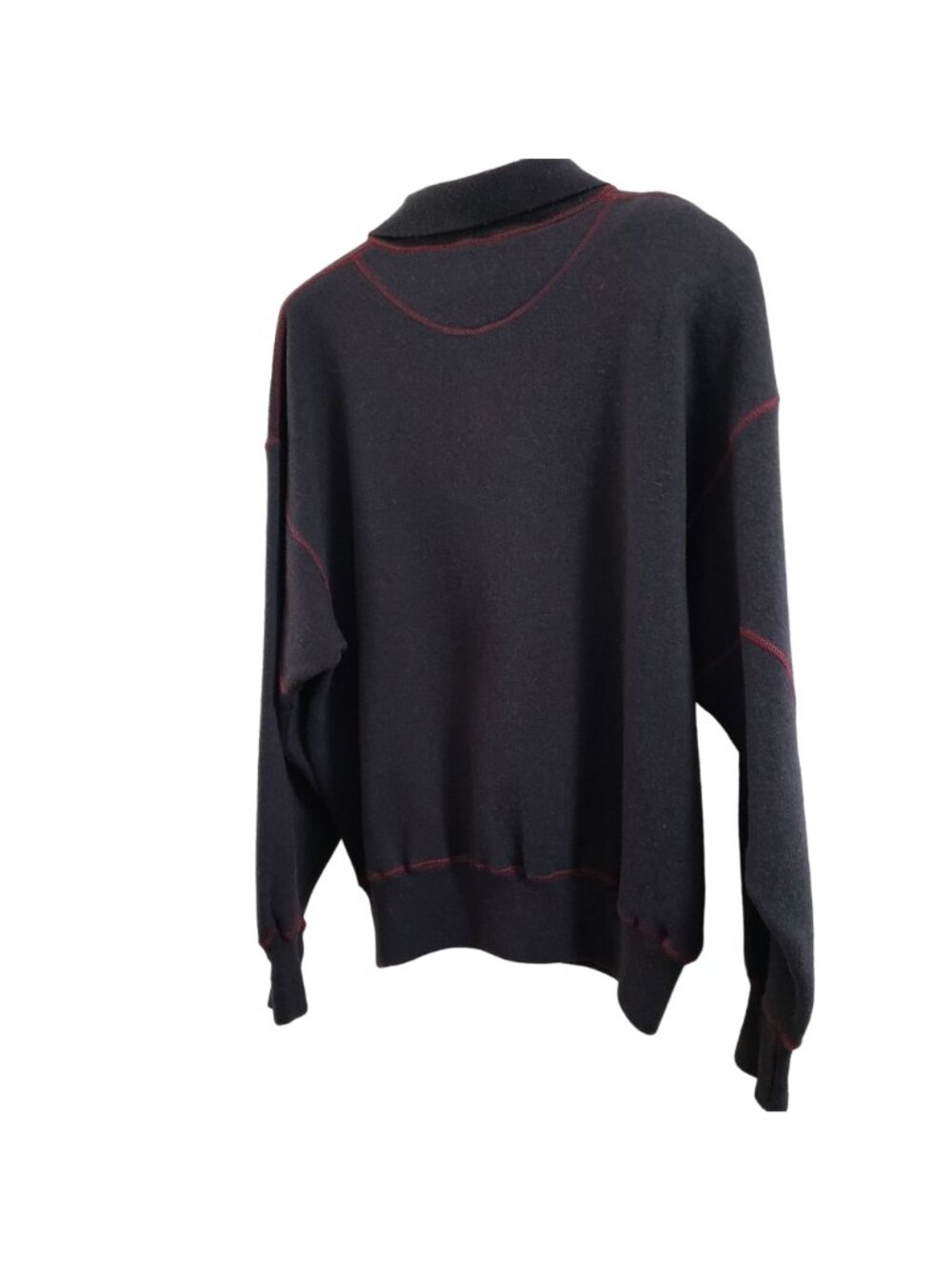 90sTimberland WeatherGear Wool and Cotton Mens Sweater Italy Long Sleeve - Picture 5 of 8